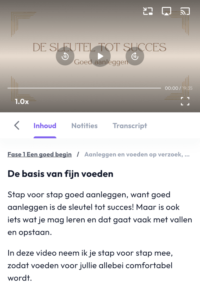Sleutel tot succes goed aanleggen